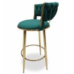 Twister Gold Bar Stool